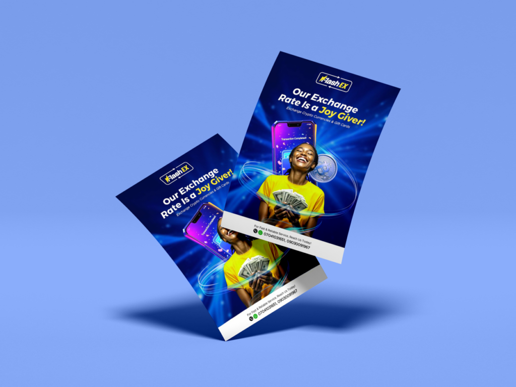 crypto flyer mockup