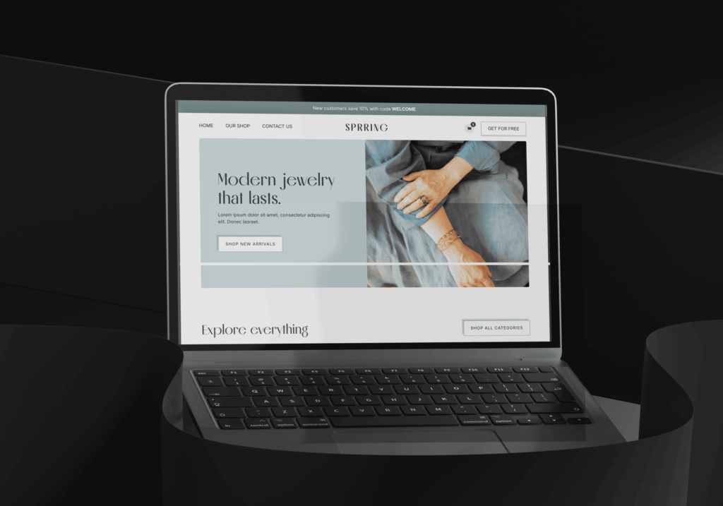 jewelry website design