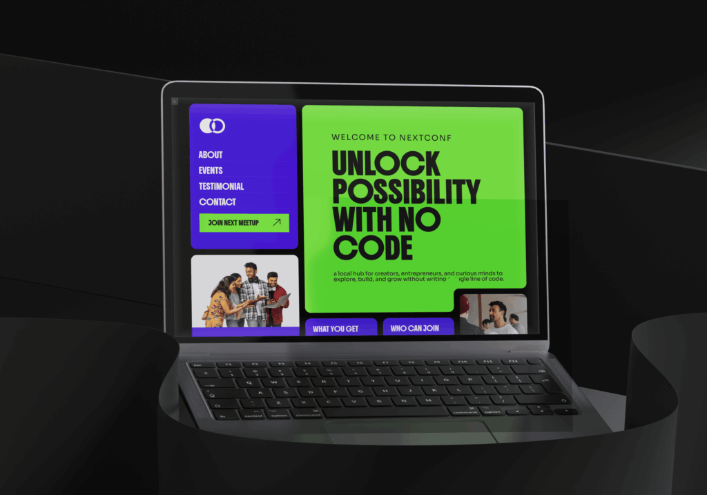 no code website design